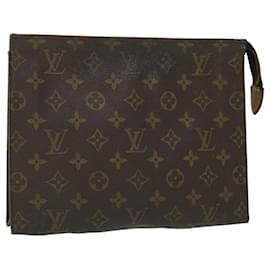 Louis Vuitton-Toilette Poche Monogram Louis Vuitton 26 Pochette M47542 Auth LV 51228-Monogramme