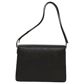 Louis Vuitton-LOUIS VUITTON Sac à bandoulière Epi Free Run Vert Noir M52417 Auth LV 52124-Noir,Vert