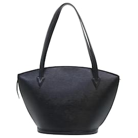 Louis Vuitton-LOUIS VUITTON Epi Saint Jacques Shopping Shoulder Bag Black M52262 Auth ki3300-Black