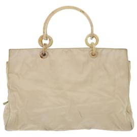 Prada-PRADA Hand Bag Nylon Beige Auth cl707-Beige