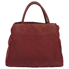 Prada-PRADA Hand Bag Nylon Red Auth cl678-Red