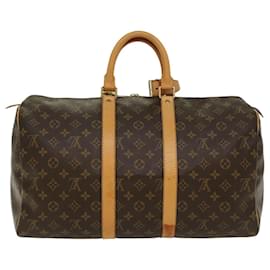 Louis Vuitton-Louis Vuitton-Monogramm Keepall 45 Boston Bag M.41428 LV Auth 52137-Monogramm