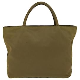 Prada-PRADA Hand Bag Nylon Khaki Auth cl685-Khaki