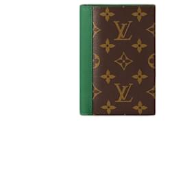 Louis Vuitton-Capa de passaporte LV nova-Verde