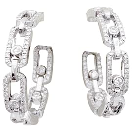 Messika-Messika earrings, “Move Link”, WHITE GOLD, diamants.-Other