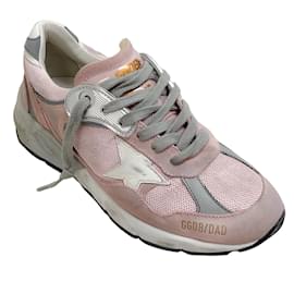 Golden Goose Deluxe Brand-Golden Goose Deluxe Marke Pink / Weiße Running Dad Mixed Media-Sneaker-Pink