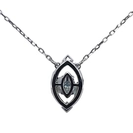 & Other Stories-[LuxUness] Silver Dancing Stone Pendant Necklace Metal Necklace in Excellent condition-Silvery