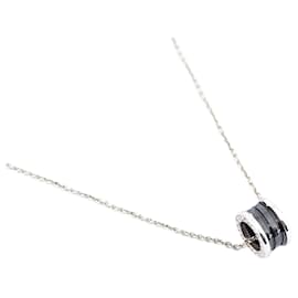 Bulgari-Silver B.Zero1 pendant necklace-Silvery