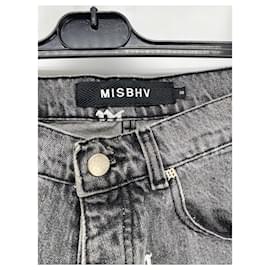 Autre Marque-MISBHV Hose T.fr 40 Denim Jeans-Grau
