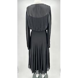 Autre Marque-SCHIAPARELLI  Dresses T.fr 38 silk-Black