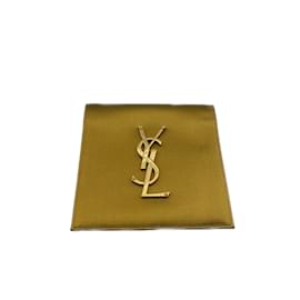 Saint Laurent-SAINT LAURENT  Clutch bags T.  leather-Golden