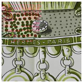 Hermès-Hermes Brown Terres Precieuses Silk Scarf-Brown,Beige