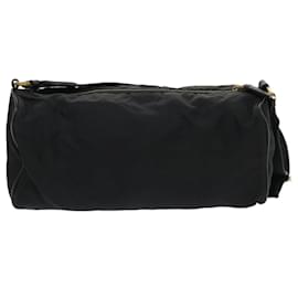 Prada-PRADA Shoulder Bag Nylon Black Auth ar10096-Black