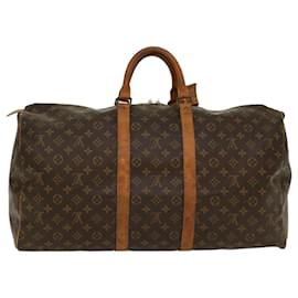 Louis Vuitton-Louis Vuitton-Monogramm Keepall 55 Boston Bag M.41424 LV Auth 51999-Monogramm