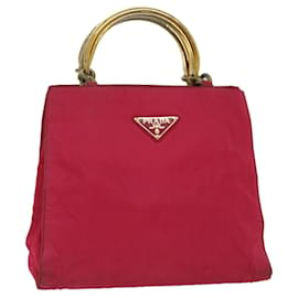 Prada-PRADA Hand Bag Nylon Pink Auth 52499-Pink