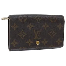 Louis Vuitton-LOUIS VUITTON Monogram Porte Monnaie Billets Tresor Wallet M61730 LV Auth 52272-Monogram