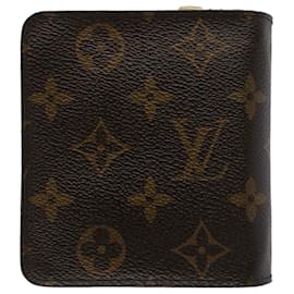 Louis Vuitton-LOUIS VUITTON Portafoglio con zip compatta con monogramma M61667 LV Auth ep1491-Monogramma
