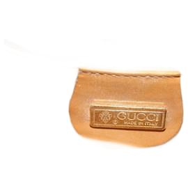 Gucci-GUCCI Micro GG Canvas Sac à bandoulière en cuir PVC Beige 004 256 0024 auth 52110-Beige