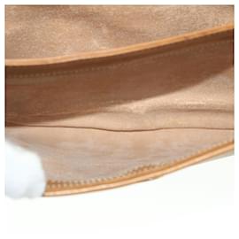 Gucci-GUCCI Micro GG Canvas Shoulder Bag PVC Leather Beige 004 256 0024 auth 52110-Beige