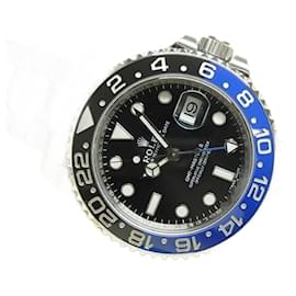 Rolex-ROLEX GMT MasterII blue black bezel Oyster Bracelet 116710BLNR unused Mens-Silvery