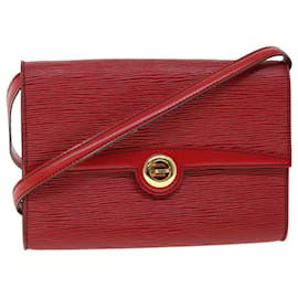 Louis Vuitton-Bolsa de ombro LOUIS VUITTON Epi Pochette Arche Vermelha M52577 Autenticação de LV 52109-Vermelho