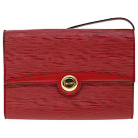Louis Vuitton-LOUIS VUITTON Epi Pochette Arche Shoulder Bag Red M52577 LV Auth 52109-Red