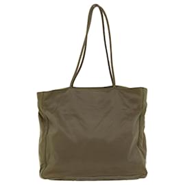 Prada-PRADA Shoulder Bag Nylon Khaki Auth cl690-Khaki
