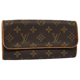 Louis Vuitton-LOUIS VUITTON Monogram Pochette Twin PM Shoulder Bag M51854 LV Auth rd5728-Monogram