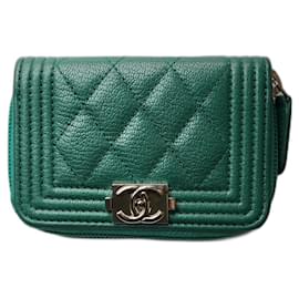 Chanel-Chanel Boy coin purse-Green
