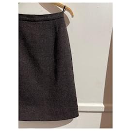 Chanel-CHANEL  Skirts T.International S Wool-Brown