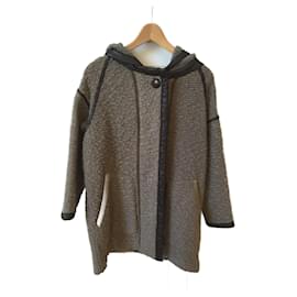 Isabel Marant-ISABEL MARANT  Coats T.International S Wool-Dark grey