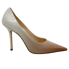 Jimmy Choo-Jimmy Choo Caramel Mix Degrade 100 Lacklederpumpen-Beige