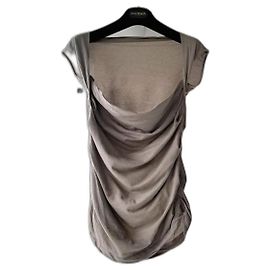 Top Iro Cinza de Viscose Cinza
