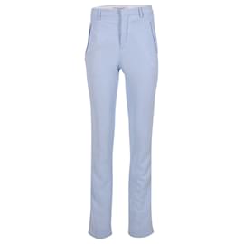 Givenchy-Givenchy Straight Leg Trousers in Light Blue Viscose-Blue,Light blue