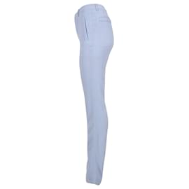 Givenchy-Givenchy Straight Leg Trousers in Light Blue Viscose-Blue,Light blue