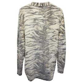 Saint Laurent-Saint Laurent bedruckter Cardigan aus Mohair mit Animal-Print-Andere,Python drucken