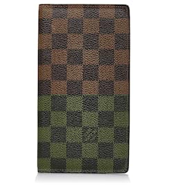 Louis Vuitton-Louis Vuitton Brown Damier Ebene Brazza Wallet-Brown