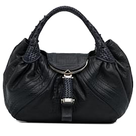 Fendi-Fendi Blue Spy Hobo Bag-Blue,Navy blue