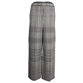 Calça xadrez cortada Jil Sander em lã preta Outro