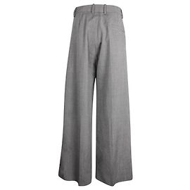 Christian Dior dior Wide Leg Pants in Grey Virgin Wool Grey