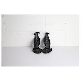Roger Vivier-Roger Vivier Crystal-Embellished Open Toe 70mm Sandals with Black Suede-Black