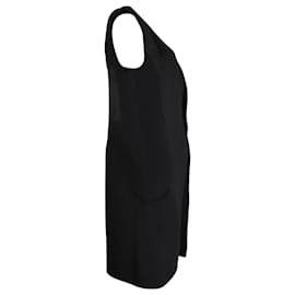Rick Owens-Rick Owens Long Sleeveless Coat in Black Cotton-Black