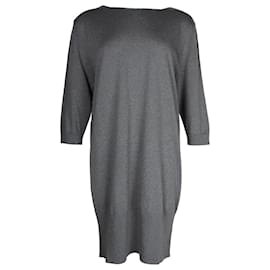 Dries Van Noten-Vestido tipo jersey de lana gris de Dries Van Noten-Gris