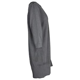 Dries Van Noten-Vestido tipo jersey de lana gris de Dries Van Noten-Gris