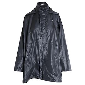 Giacca a vento leggera con cappuccio Balenciaga in nylon nero Nero