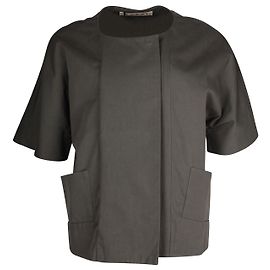 Top Marni a maniche corte in cotone grigio Grigio