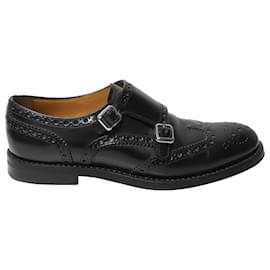Church's-Church's Burwood Brogues with Studs in Black Leather-Black