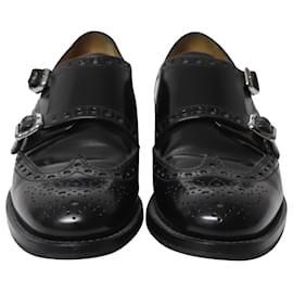 Church's-Church's Burwood Brogues with Studs in Black Leather-Black