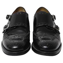 Church's-Church's Burwood Brogues with Studs in Black Leather-Black