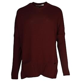 Marni-Marni Sweater in Maroon Wool-Brown,Red